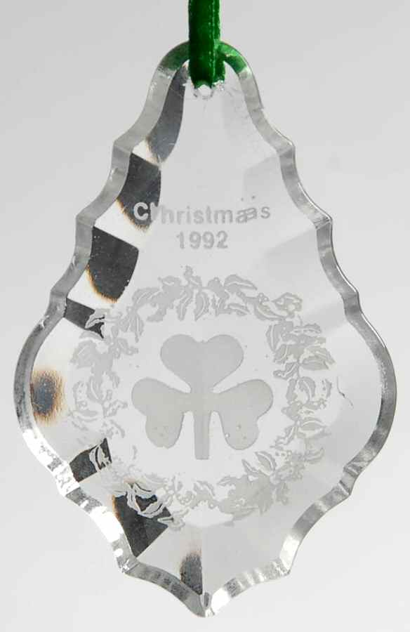 Galway Annual Christmas Ornament Shamrock - Boxed by Galway-1