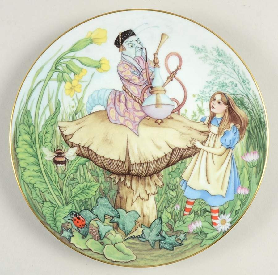 Alice In Wonderland Alice And The Caterpiller - No Box by Georges Boyer-1