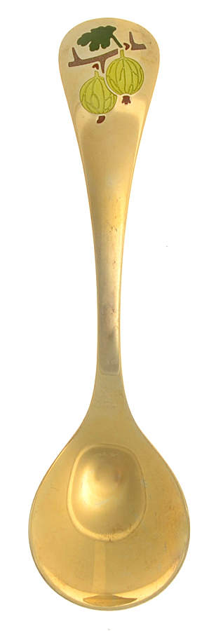 Annual Spoon Gooseberry - Boxed by Georg Jensen (Denmark)-1