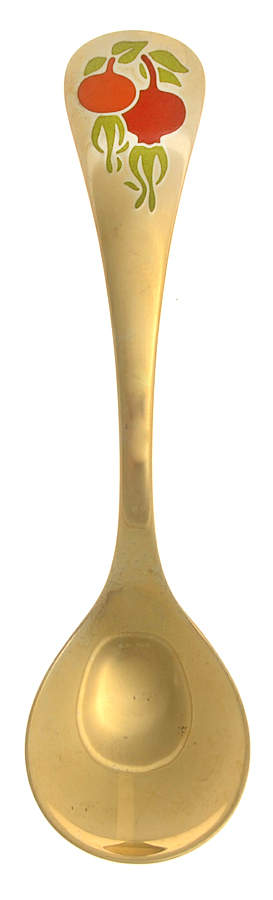 Annual Spoon Rosehip - No Box by Georg Jensen (Denmark)-1