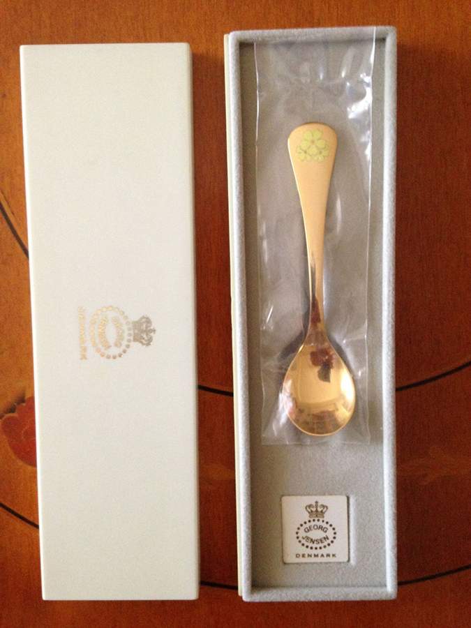 Annual Spoon Oxlip - Boxed by Georg Jensen (Denmark)-1