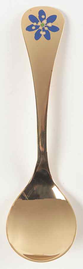 Annual Spoon Blue Anemone - No Box by Georg Jensen (Denmark)-1