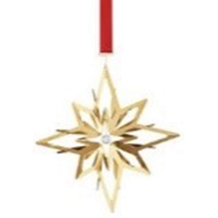 Annual Christmas Mobile Ornament Star - Boxed by Georg Jensen (Denmark)-1