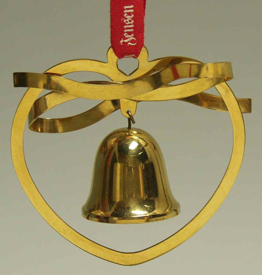 Annual Christmas Mobile Ornament Christmas Bell - No Box by Georg Jensen (Denmark)-1