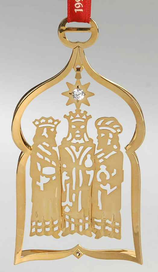 Annual Christmas Mobile Ornament Three Wise Men - Boxed by Georg Jensen (Denmark)-1