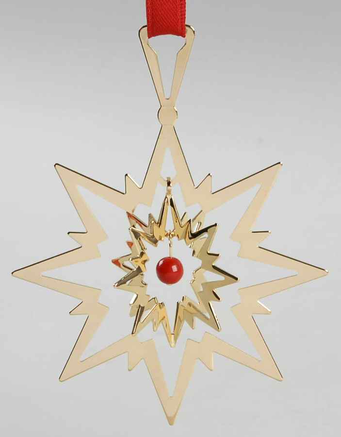 Annual Christmas Mobile Ornament Christmas Star - Boxed by Georg Jensen (Denmark)-1