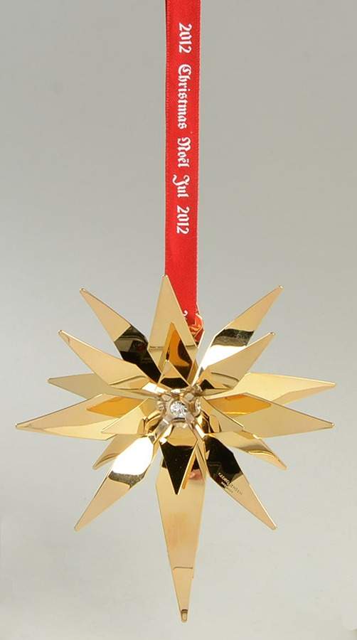 Annual Christmas Mobile Ornament Star Of Bethlehem - Boxed by Georg Jensen (Denmark)-1