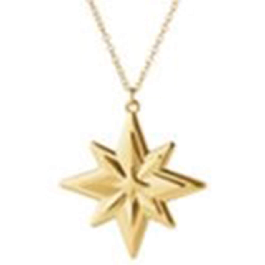 Christmas Ornaments with Chain Star With Chain - Boxed by Georg Jensen (Denmark)-1