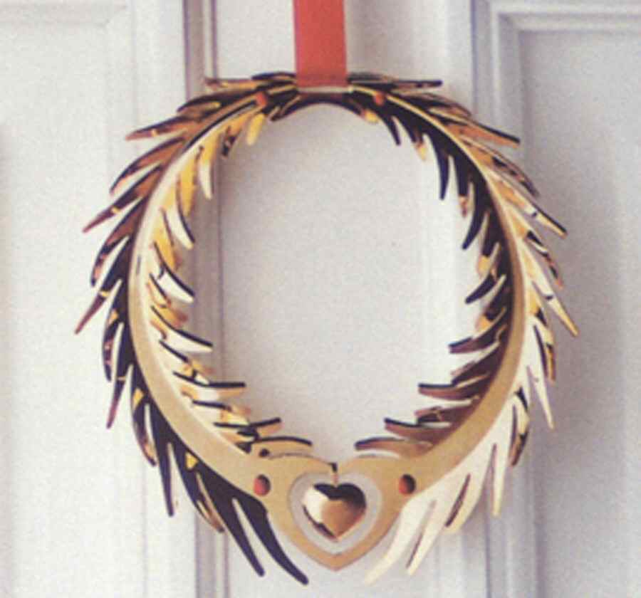 Christmas Ornaments Wreath-Large - With Box by Georg Jensen (Denmark)-1