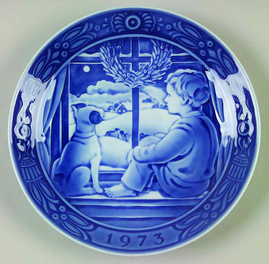 Christmas Plate Christmas Eve - No Box by Georg Jensen (Denmark)-1