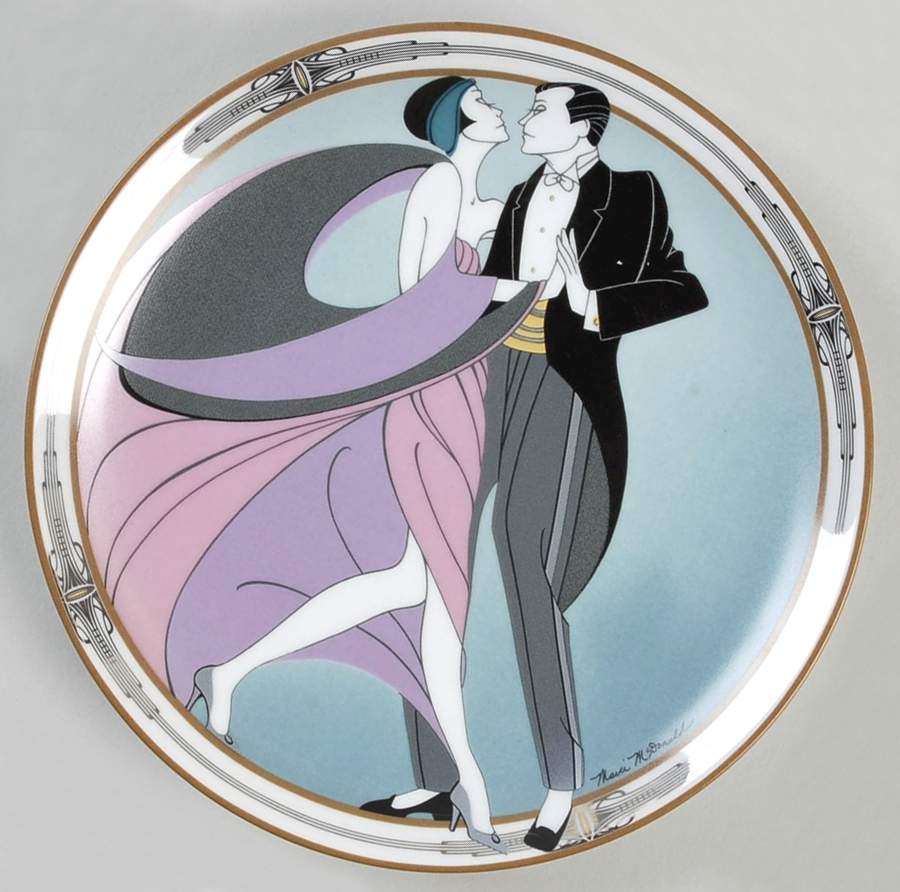 Art Deco: Style in Motion Tango Dancers - Boxed by WS George-1
