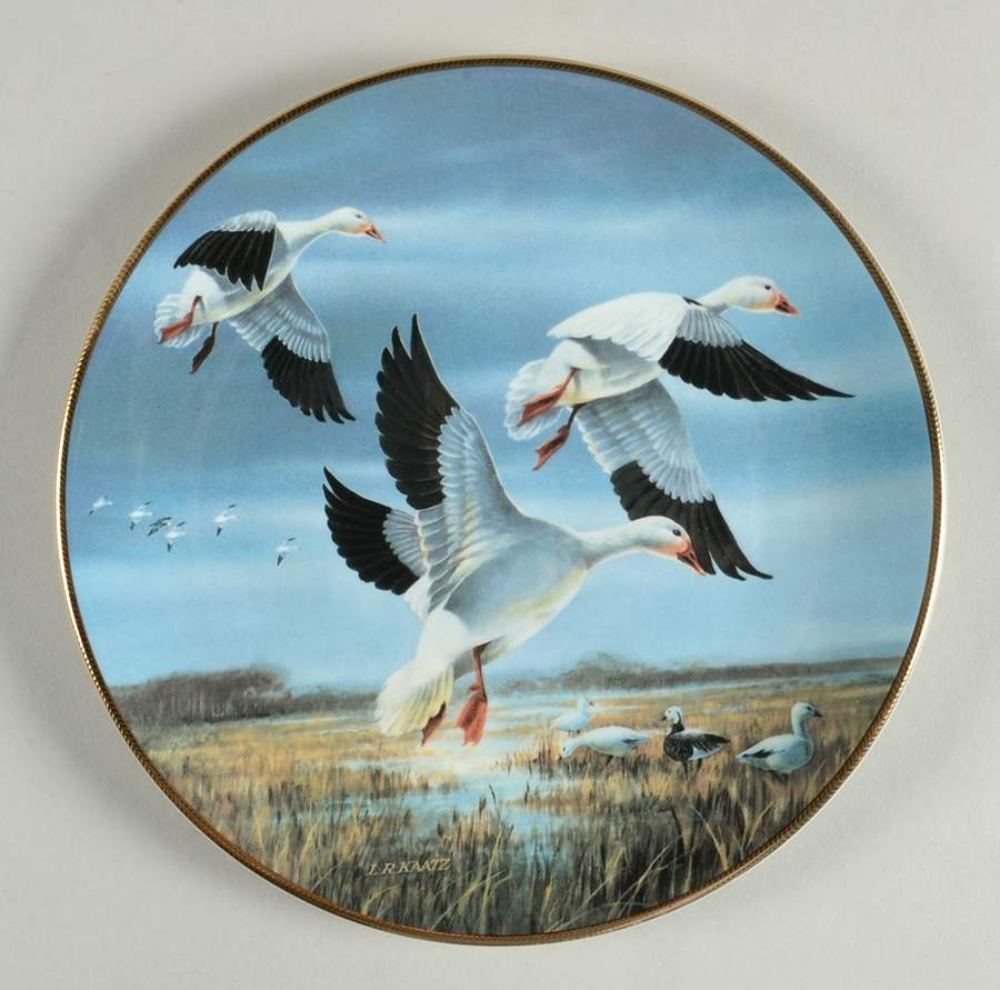 Classic Waterfowl : The Ducks Unlimited Snow Geese Against November Skies - Boxed by WS George-1