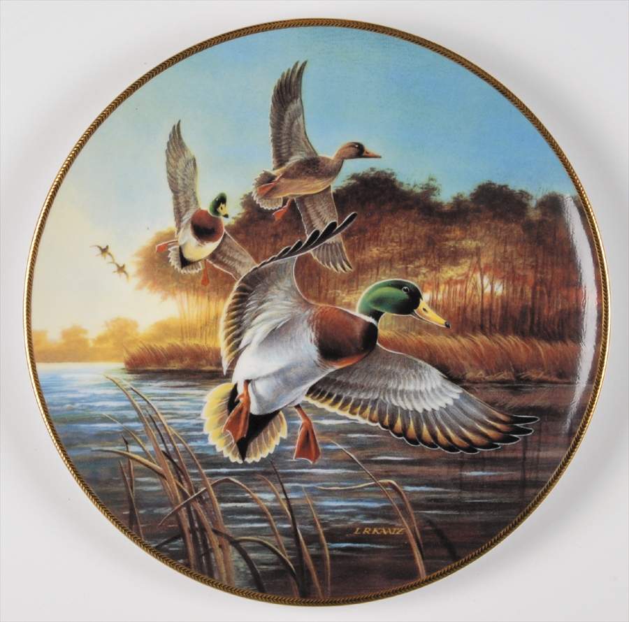 Classic Waterfowl : The Ducks Unlimited Mallards At Sunrise - No Box by WS George-1