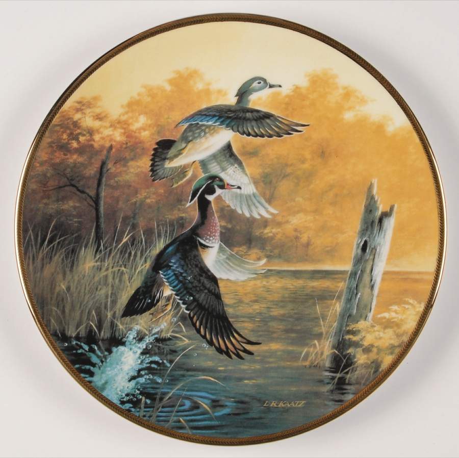 Classic Waterfowl : The Ducks Unlimited Wood Ducks Taking Flight - Boxed by WS George-1
