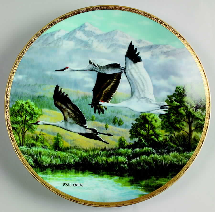 Elegant Birds The Sandhill And Whooping Crane - Boxed by WS George-1