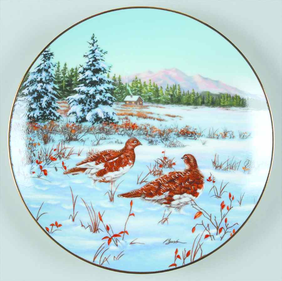Field Birds of North America Willow Ptarmigan - Boxed by WS George-1