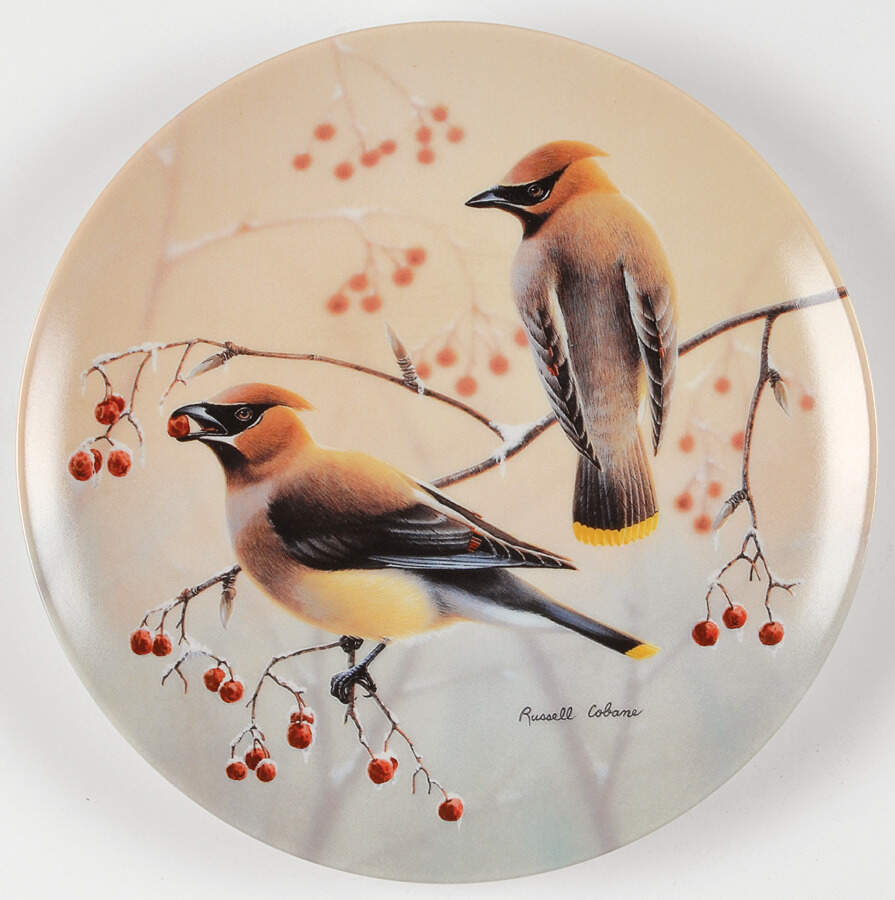 Glorious Songbirds Cedar Waxwing/Winter Berries - Boxed by WS George-1