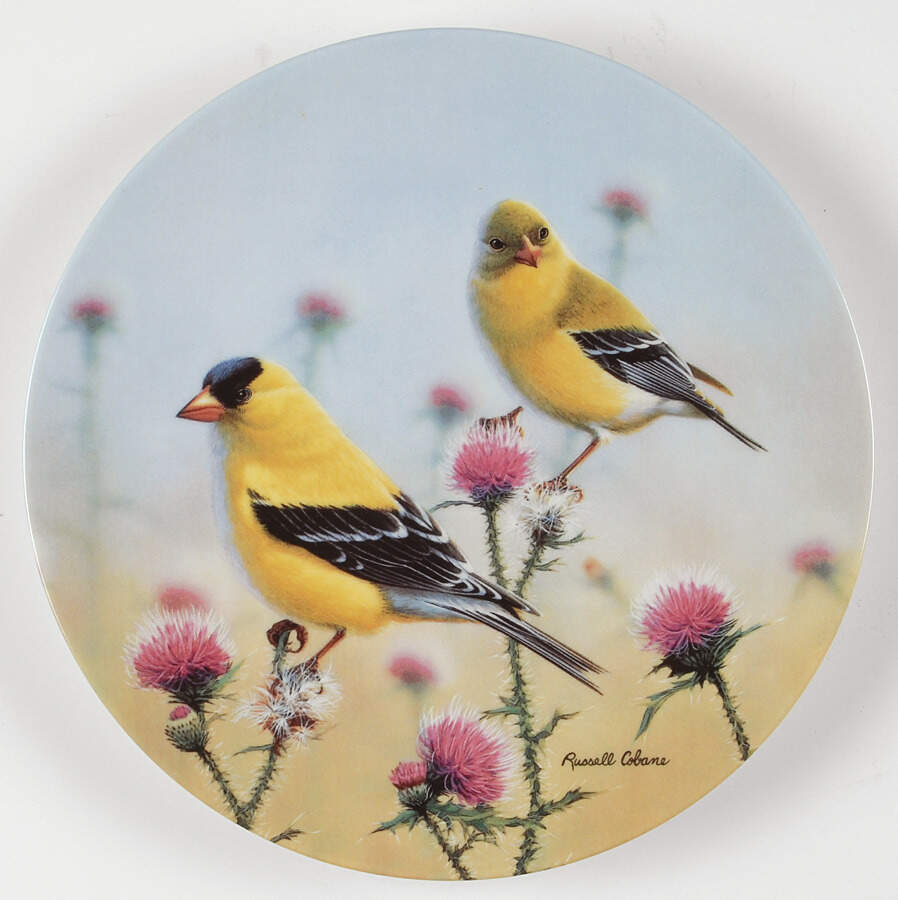 Glorious Songbirds Goldfinches In Thistle - Boxed by WS George-1