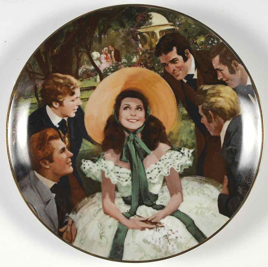 Gone with The Wind-Golden Anniversary Scarlett And Her Suitors - With Box by WS George-1