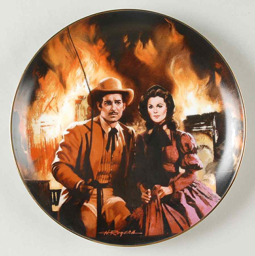 Gone with The Wind-Golden Anniversary The Burning Of Atlanta - Boxed by WS George-1