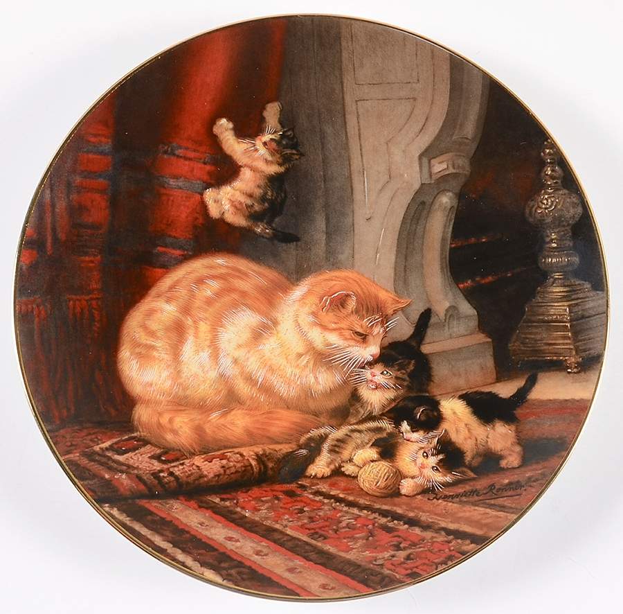 Victorian Cat  Kittens At Play - Boxed by WS George-1