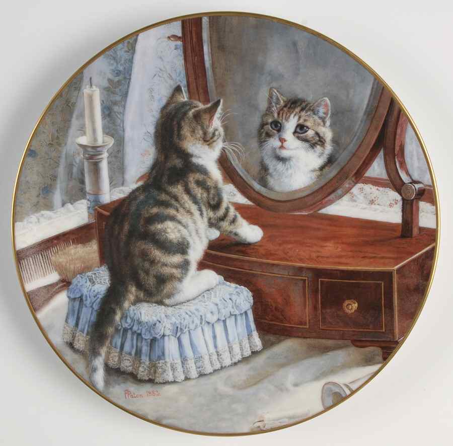 Victorian Cat Capers Who's The Fairest Of Them All? - No Box by WS George-1