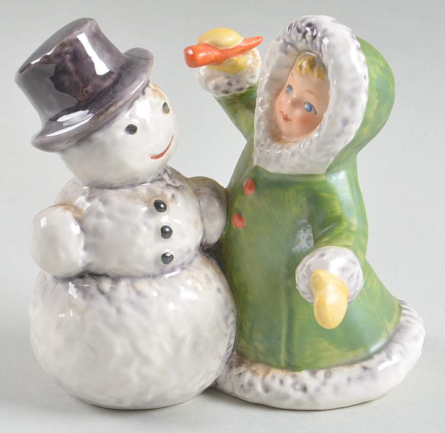 Wintertime Girl With Snowman - No Box by Goebel-1