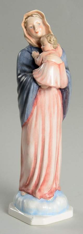 Madonnas (HM Mark) Unger Madonna & Child-Pink - Boxed by Goebel-1