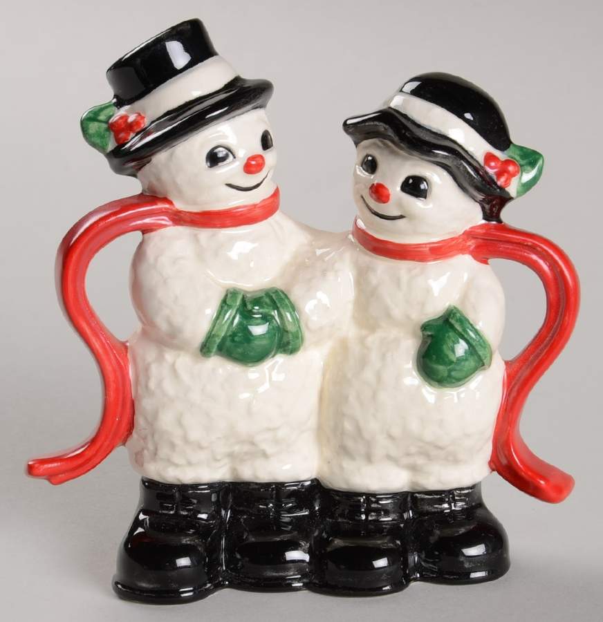 Wintertime Snowman Couple - No Box by Goebel-1