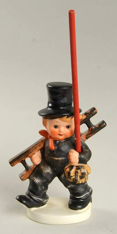Comic Figurines (KF Mark) Chimney Sweep Pretzel Holder - Boxed by Goebel-1
