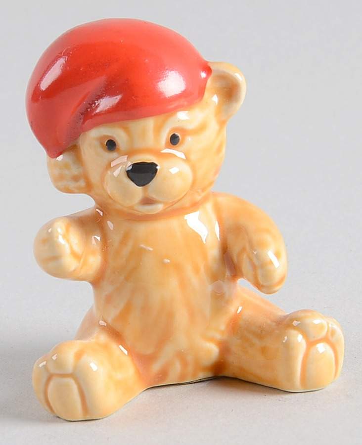 Wintertime Teddy Bear With Red Hat - No Box by Goebel-1