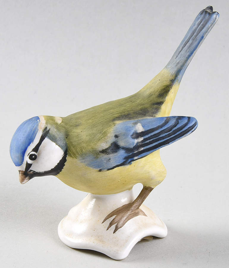 Bird Figurines Blue Titmouse-Matte - No Box by Goebel-1