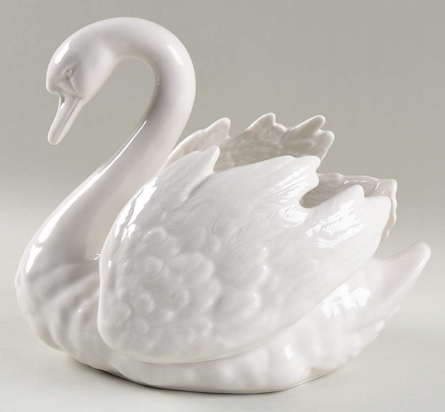 Bird Figurines Swan Planter - No Box by Goebel-1