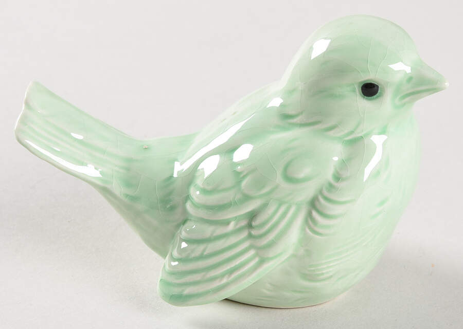 Bird Figurines Sparrow-Green - With Box Bx352 by Goebel-1