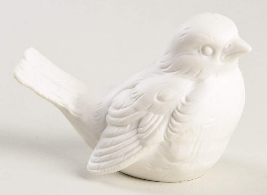 Bird Figurines Sparrow-Bisque - Boxed by Goebel-1