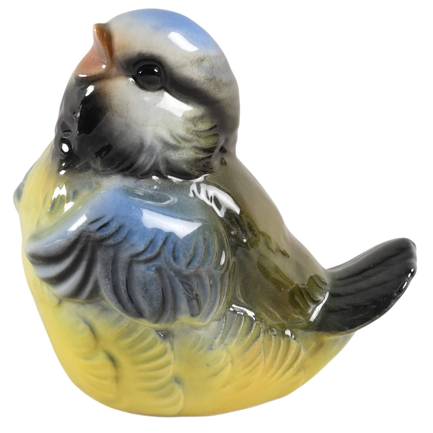 Bird Figurines Blue Titmouse-Wings Open - No Box by Goebel-1