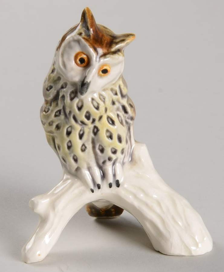Bird Figurines Owl On Branch - No Box by Goebel-1