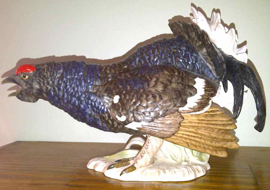Bird Figurines Fighting Cock - No Box by Goebel-1