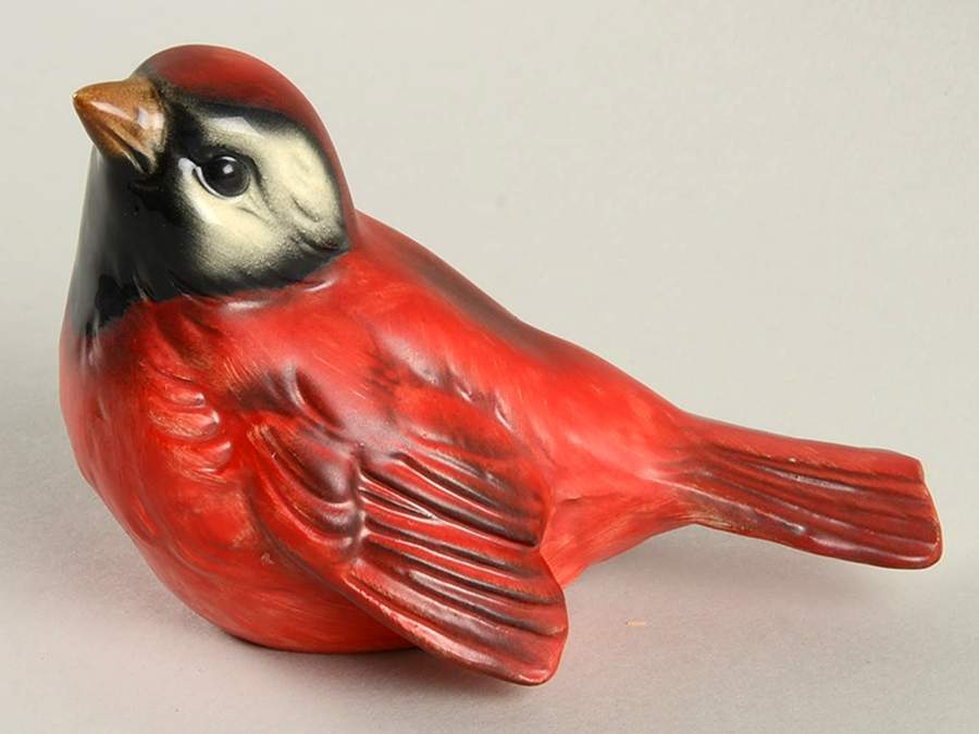 Bird Figurines Sparrow-Red-Head Up - No Box by Goebel-1