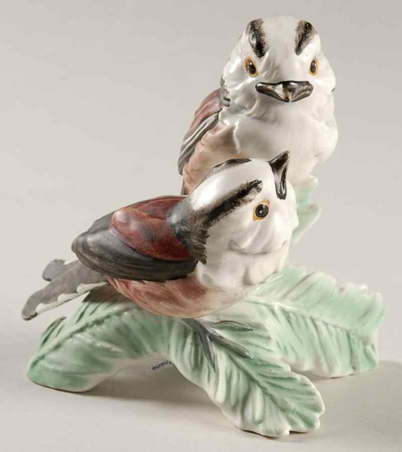 Bird Figurines Long-Tailed Tit-Pair - No Box by Goebel-1