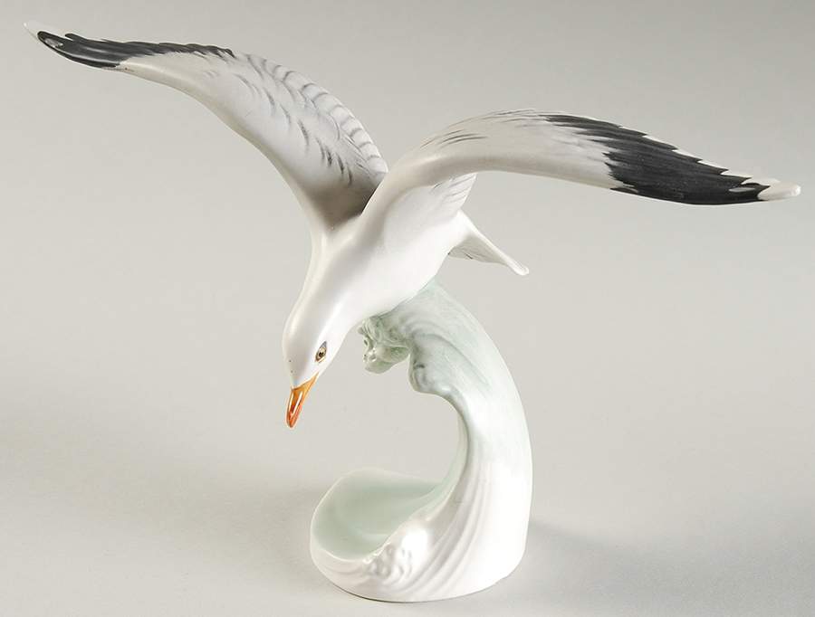Bird Figurines Silver Gull - No Box by Goebel-1