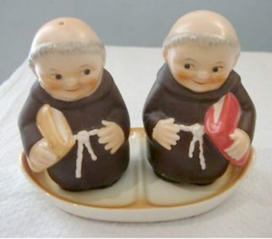 Friar Tuck Tm3-Salt & Pepper-Bible With Tray - Tm3-Salt & Pepper Book Set 3pc by Goebel-1