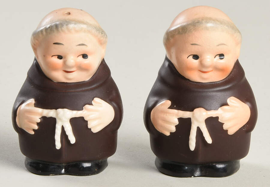 Friar Tuck Tm3-Salt & Pepper Set-Mini - Tm3-Salt & Pepper Mini Set by Goebel-1