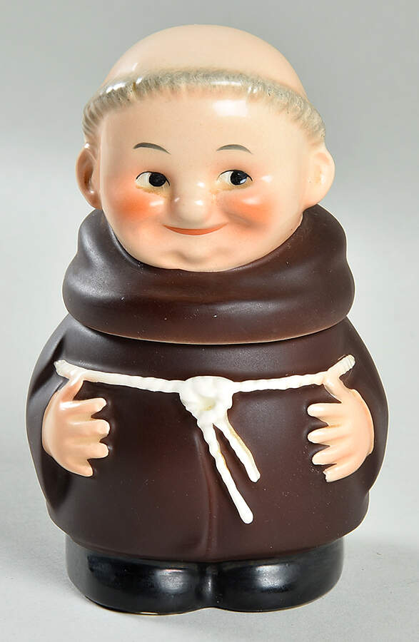Friar Tuck Tm3-Cigarette Jar W/ Lid - Tm3-Cigarette Holder W/Lid by Goebel-1