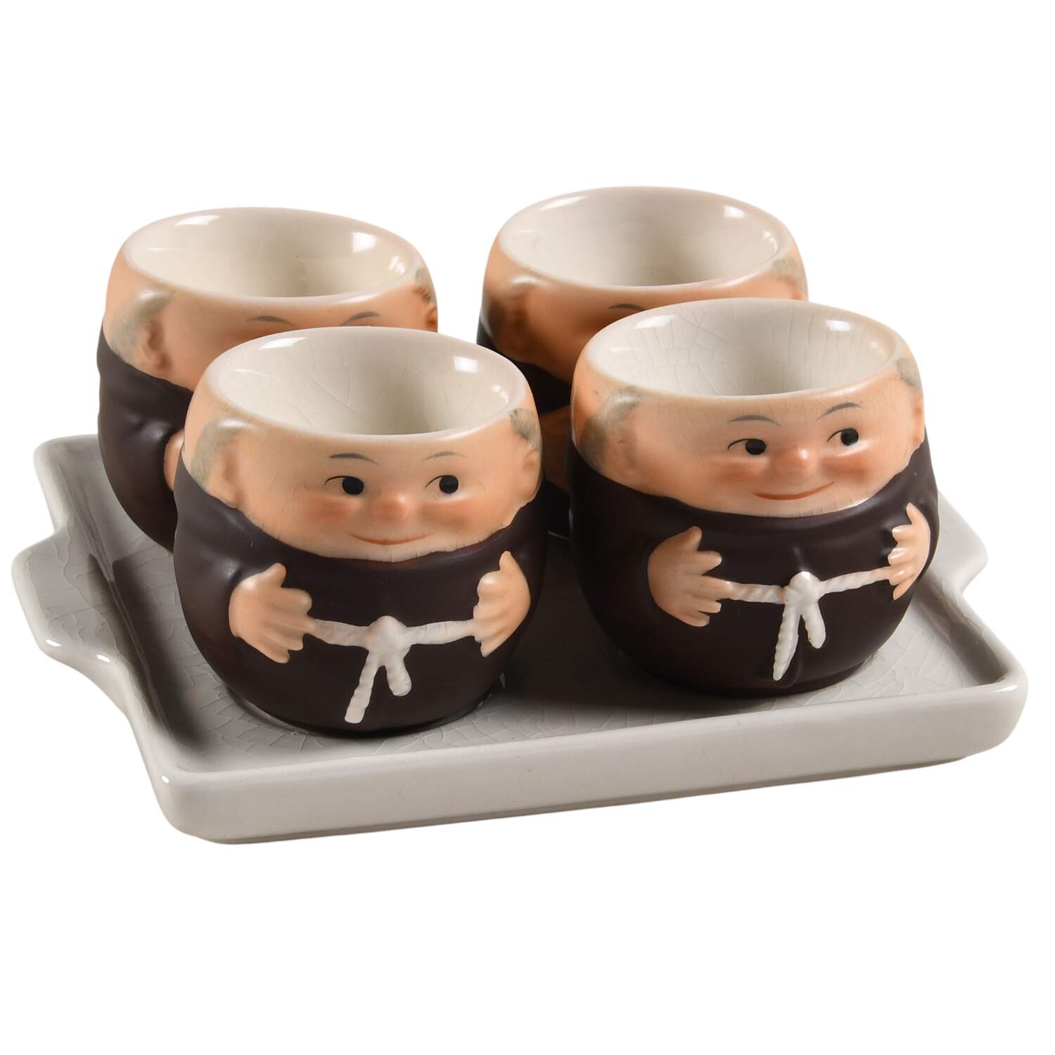 Friar Tuck Tm3-Egg Cup & Tray Set - Tm3-Egg Cup & Tray Set by Goebel-1