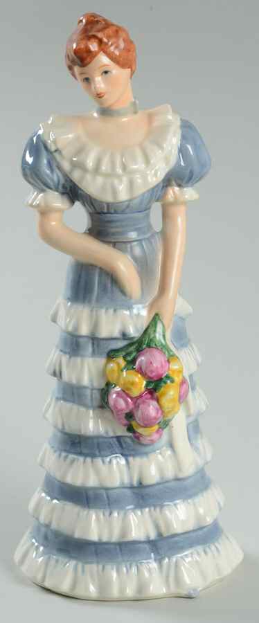 General Federation of Womens Clubs I Of 4-Lady In Blue & White Dress - No Box by Goebel-1