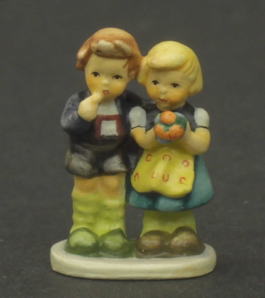 Hummel Miniature Figurine-Bronze We Congratulate - No Box by Goebel-1