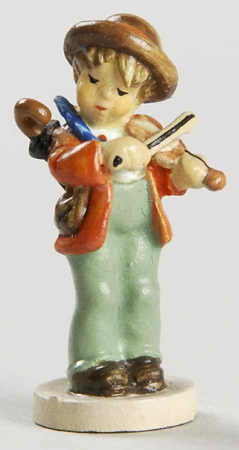 Hummel Miniature Figurine-Bronze Little Fiddler - With Box by Goebel-1