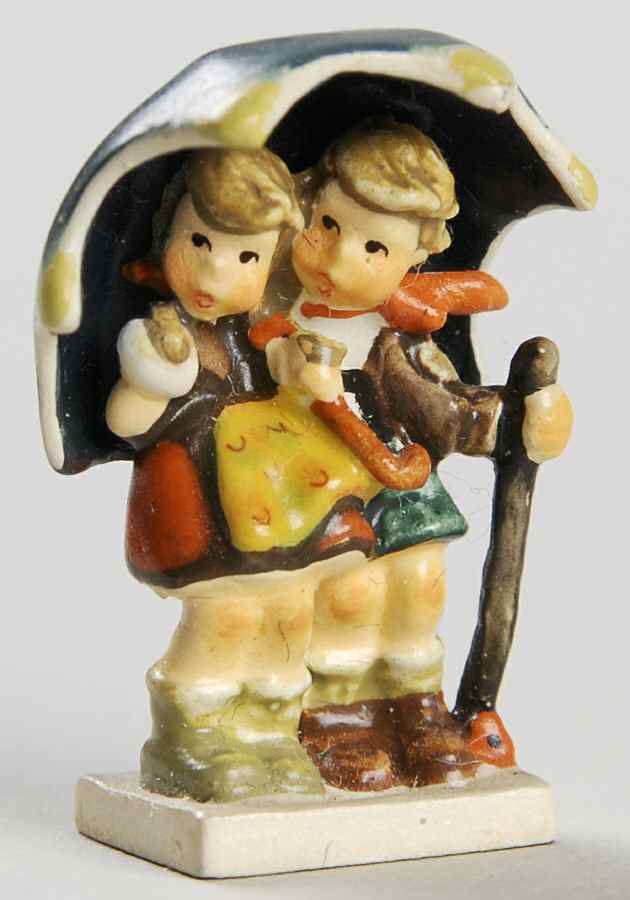 Hummel Miniature Figurine-Bronze Stormy Weather - Boxed by Goebel-1