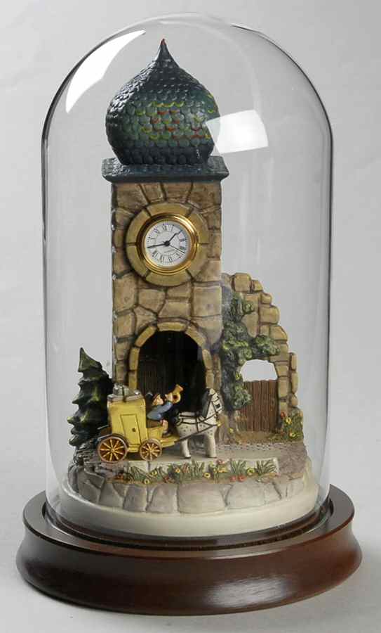 Hummel Miniature Figurine-Bronze The Mail Is Here Vignette - Boxed by Goebel-1